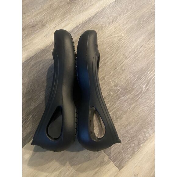 Crocs Kadee Ballet Flats Shoes Women's Sz 9 Black Rubber Slingback Slip On - Picture 8 of 8